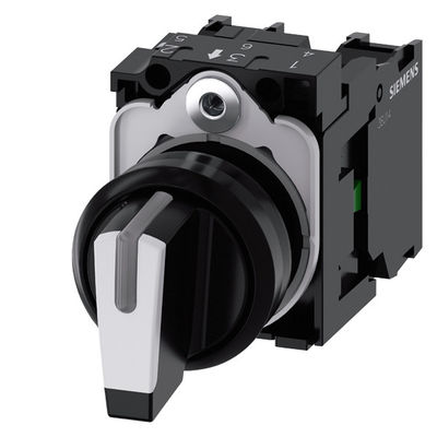 3SU1100-2BL60-1NA0 Interruptor de seleção de plástico de punho curto para a unidade completa SIRIUS ACT