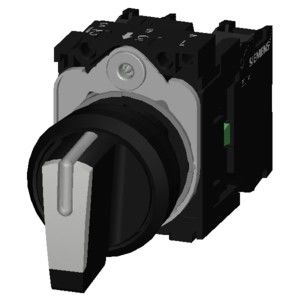 3SU1100-2BL60-1NA0 Interruptor de seleção de plástico de punho curto para a unidade completa SIRIUS ACT