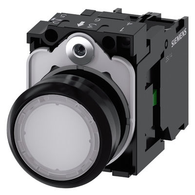 PLC 3SU1102-0AB60-1BA0 SIRIUS ACT unidade completa botão 1NO terminal de parafuso branco