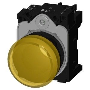 24V AC/DC Lente lisa FLUSH SIRIUS ACT Unidade completa Luz piloto Iluminado de plástico
