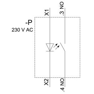 PLC 3SU1106-0AB40-1BA0 SIRIUS ACT Unidade completa Botão de pressão Plástico iluminado plano momentâneo