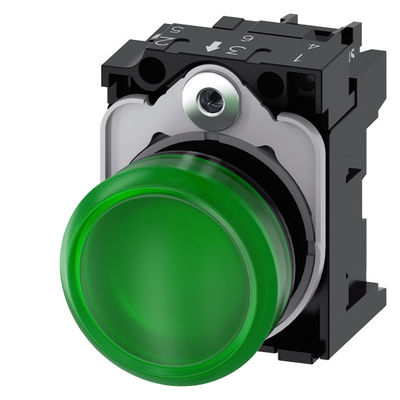 Controlo com luz piloto da unidade completa SIRIUS ACT 3SU1106-6AA40-1AA0