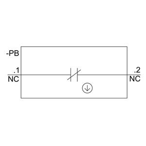 Botão Flat Metal Brilhante PLC 3SU1150-0AB20-1CA0 Push Button momentâneo SIRIUS ACT Completo