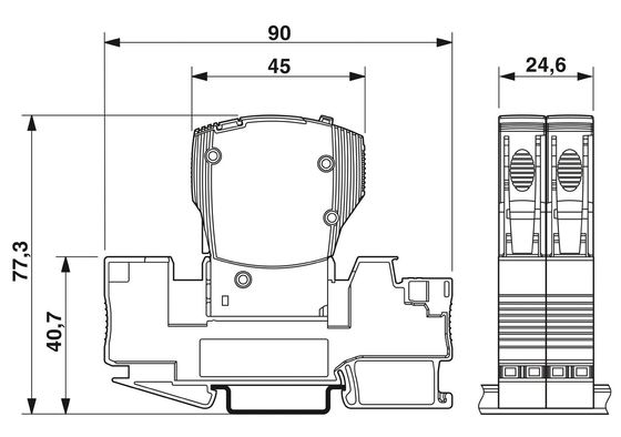2800891 CB TM2 1A F1 P Dispositivos térmicos magnéticos Interruptores de circuito com 10 polos