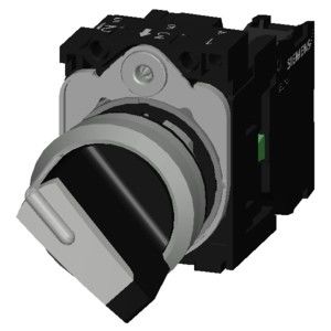 2 Posições Selector de Seleção de Metal Brilhante Desligado para SIRIUS ACT 3SU1150-2BF60-1BA0