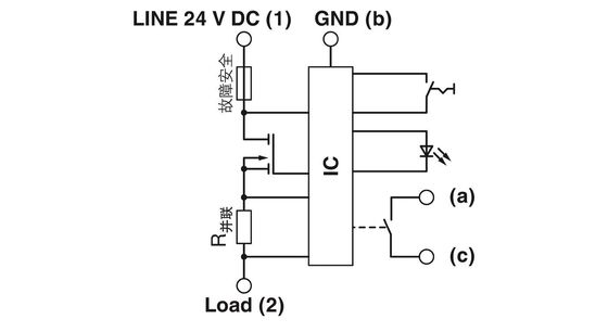 5 polos 24 V DC 2800906 CB E1 24DC/8A NO P Interruptor de circuito de equipamentos eletrónicos