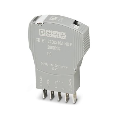 24 V DC 2800907 CB E1 24DC/10A NO P Interruptor de circuito de equipamentos eletrónicos 5 polos