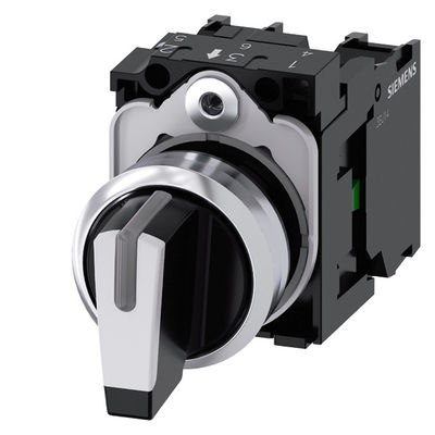 3SU1150-2BM60-1NA0 Manôvel curto de metal SIRIUS ACT Selector Switch Desligado 3 posições