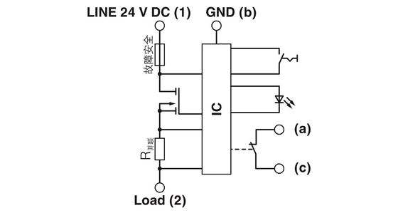 5 Pólos Número 2800915 CB E1 24DC/1A NC P Disjuntor de Equipamento Eletrônico Voltagem nominal 24 V DC