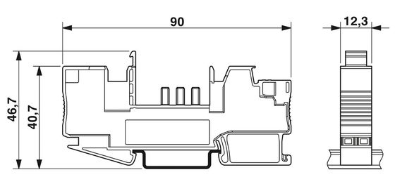 300 V Voltagem nominal CB 1/6-2/4 PT-BE Assento perfeito para aplicações industriais