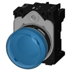 Lente Limpa Limpa SIRIUS ACT Unidade Completa Luz Piloto com Metal Brilhante 24V AC/DC