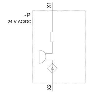Unidade compacta 3SU1200-6KB10-1AA0 Plástico com terminal de parafuso AC/DC 24V SIRIUS ACT