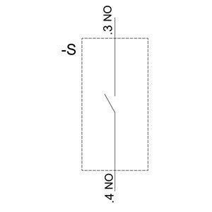 PLC 3SU1400-1AA10-3BA0 Módulo de contacto SIRIUS ACT para aplicações de montagem frontal e 1NO