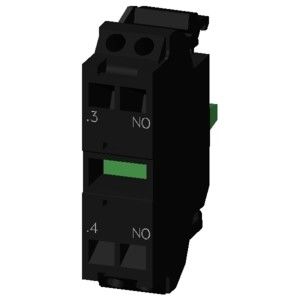 PLC 3SU1400-1AA10-3BA0 Módulo de contacto SIRIUS ACT para aplicações de montagem frontal e 1NO