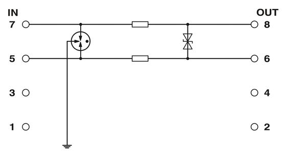 24 V DC 2804610 LIT 1X2-24 Protector contra sobretensão 2 Sistema de protecção contra pólos