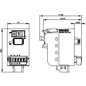 Tecnologia Avançada PLC 3SU1400-1LK10-1AA1 SIRIUS ACT Profinet Interface Module Preto