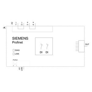 Tecnologia Avançada PLC 3SU1400-1LK10-1AA1 SIRIUS ACT Profinet Interface Module Preto