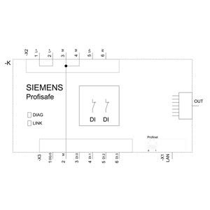 PLC 3SU1400-1LL10-1BA1 Profinet Safety Standard Negro Sirius ACT Profinet Interface Module