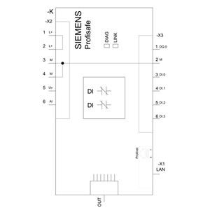 PLC 3SU1400-1LL10-1BA1 Profinet Safety Standard Negro Sirius ACT Profinet Interface Module