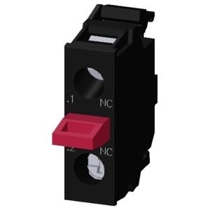 Instalação da base e módulo de contacto do terminal de parafuso 1NC para 3SU1400-2AA10-1CA0 SIRIUS ACT
