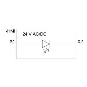Siemens 3SU1401-1BB40-3AA0 Módulo LED SIRIUS ACT com terminal de moagem fácil