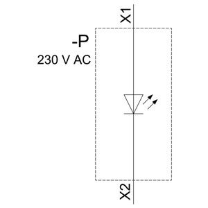 PLC 3SU1401-1BF20-1AA0 Módulo LED SIRIUS ACT com montagem frontal e terminal de parafuso