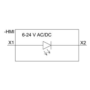 PLC 3SU1401-1BG40-1AA0 Módulo LED SIRIUS ACT com terminal de parafuso e montagem frontal