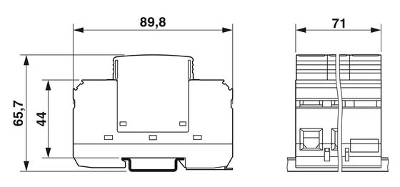 VAL-MS 230/3 1 Protetor de sobrecarga tipo 2 A solução definitiva para sistemas de 4 polos AC de 230 V