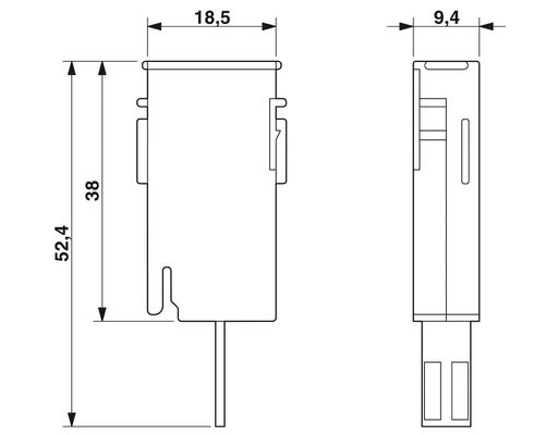 2838500 CTM 1X2- 24DC Plug Protector de sobretensão para 24 V de tensão nominal de corrente contínua e 1 polo