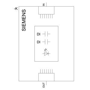 PLC 3SU1401-1MC60-1CA1 Módulo terminal SIRIUS ACT PROFINET com LED 2DI em branco