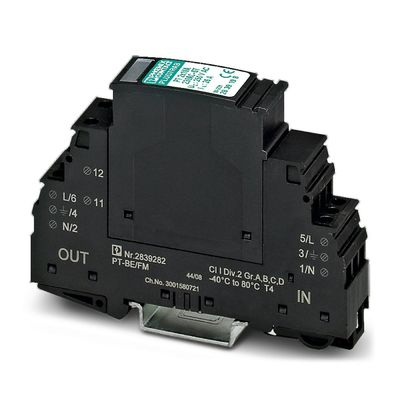 2839185 PT 2X1VA-120AC-ST Plug Protector de sobretensão para circuitos de 120V AC