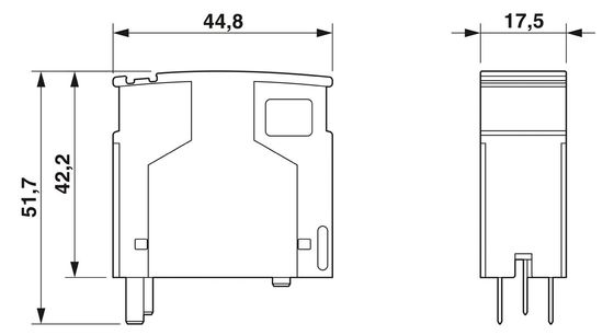 2839185 PT 2X1VA-120AC-ST Plug Protector de sobretensão para circuitos de 120V AC
