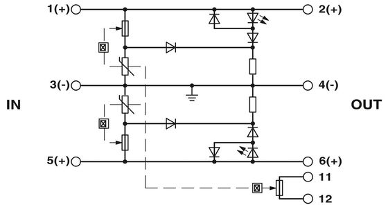 2 Protector contra sobretensão PT 2X1VA-230AC-ST 2839198 Plug para 230 V AC Necessidades