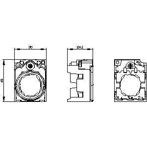 PLC 3SU1550-0AA10-0AA0 Metal plástico universal 3 lugares A SIRIUS ACT Holder Compradores
