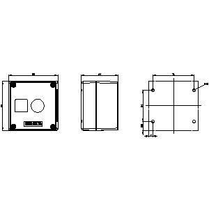 PLC 3SU1801-0AA00-0AB1 Caixa de plástico redonda de 22 mm para 1 dispositivo de comando do ponto de controlo