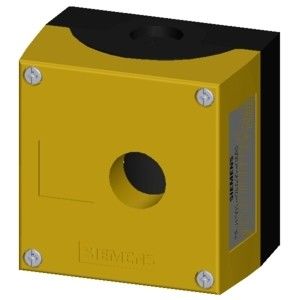 PLC 3SU1801-0AA00-0AB2 22 mm Parte superior redonda Caixa amarela para dispositivos de comando 22 mm