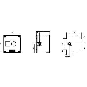 PLC 3SU1801-0AA00-0AB2 22 mm Parte superior redonda Caixa amarela para dispositivos de comando 22 mm
