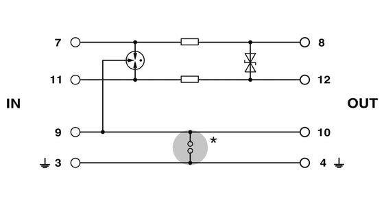 2856016 PT 1X2-5DC-ST Protector de sobretensão Plug Número de pólo 1 Voltagem nominal 5 V DC