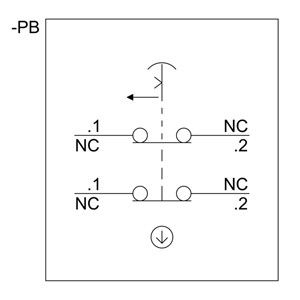 Revestimento para dispositivos de comando PLC 3SU1801-0NB00-2AC2 Botão de parada de emergência de cogumelo