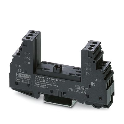 2856142 PT 2X1 F-BE Base do protetor contra sobretensão dentro de 1 polo e 24 V de tensão nominal AC