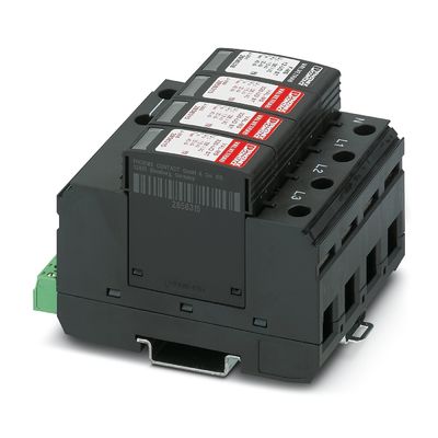 VAL-MS 320/3 1/FM-UD Protector contra sobretensões de tipo 2 com 4 polos e 320 V de tensão nominal AC