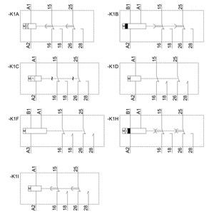 Relais de cronometragem 7PV1508-1BW30 com ligação de parafuso multifunção 2 de mudança de 16 funções