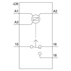 Teoria do relé de tensão PLC 7PV1512-1AQ30 com relé de tempo ON-delay 1 Switch-Over Relay