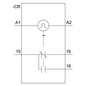 82.00 x 93.00 x 22.00MM PLC 7PV1558-1AW30 Relais de tempo Relais de tempo para em PROTECTIVO