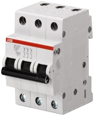MCB SH203-B63 Interruptor de circuito em miniatura Número de pólo 3 B 63A Frequência nominal Hz 50