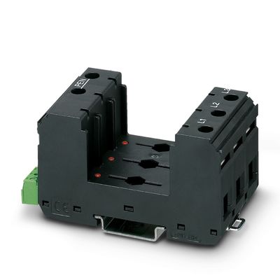 250 V AC VAL-MS/3 0-BE/FM Tipo 2 Base de proteção contra sobretensão com desempenho de 3 polos