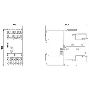 PLC 3TK2810-0BA01 Asegure sua máquina com monitoramento de parada e terminal de parafuso