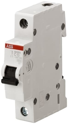 Capacidade de ruptura 1P D 16 A MCB SH201-D16 Interruptor de circuito em miniatura com curva BCD D