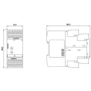 Terminal com carga de mola A escolha ideal para PLC 3TK2810-0GA02 Monitoramento de parada