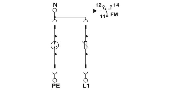 VAL-SEC-T2-2C-350-FM Protector contra sobretensões de tipo 2 5V AC... 250V AC 125V DC 200mA DC 3 polos